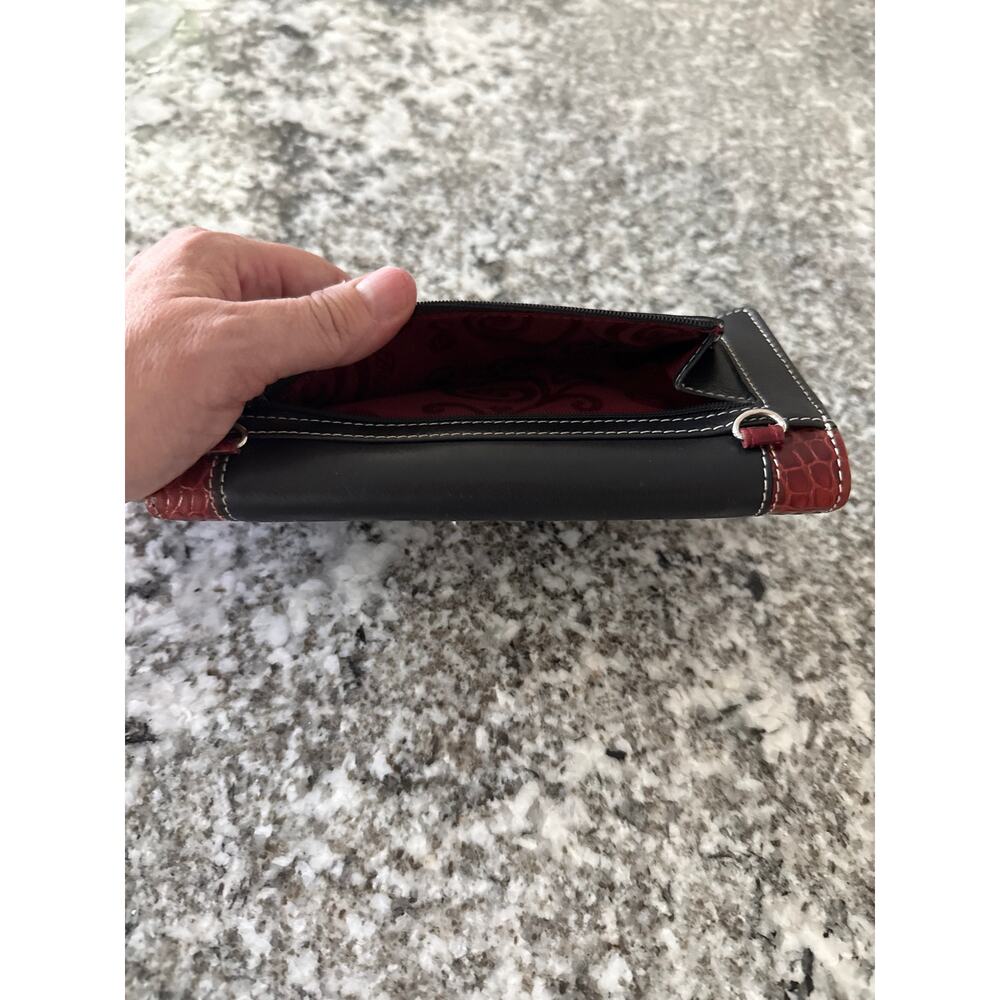 Brighton black and burgundy wallet - Picture 5 of 5